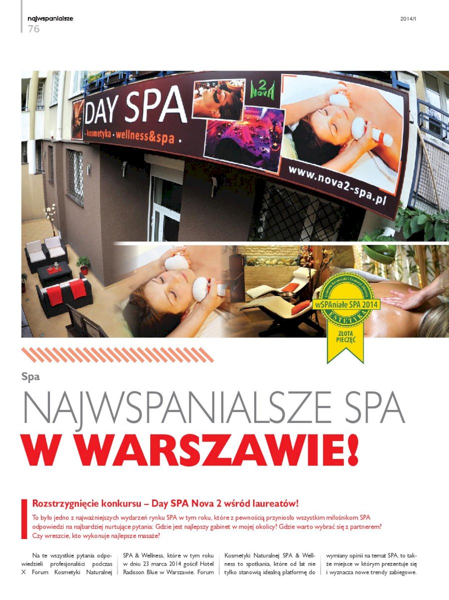 Najwspanialsze SPA w Warszawie